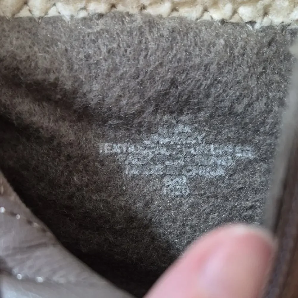 Unisa Taupe Suede Shearling-Lined Buckle Ankle Boots Size 9.5M